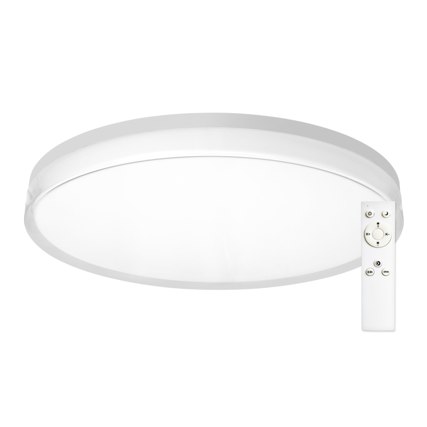 Top Light - Reguliuojamas LED vonios kambario lubinis šviestuvas NEXUS LED/55W/230V 3000-6500K IP44 Ø 48 cm balta + su nuotoliniu pulteliu