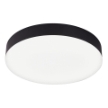 Top Light - LED vonios kambario lubinis šviestuvas SPIRIT LED/24W/230V 3000/4000/6500K IP44 skersmuo 30 cm juodas