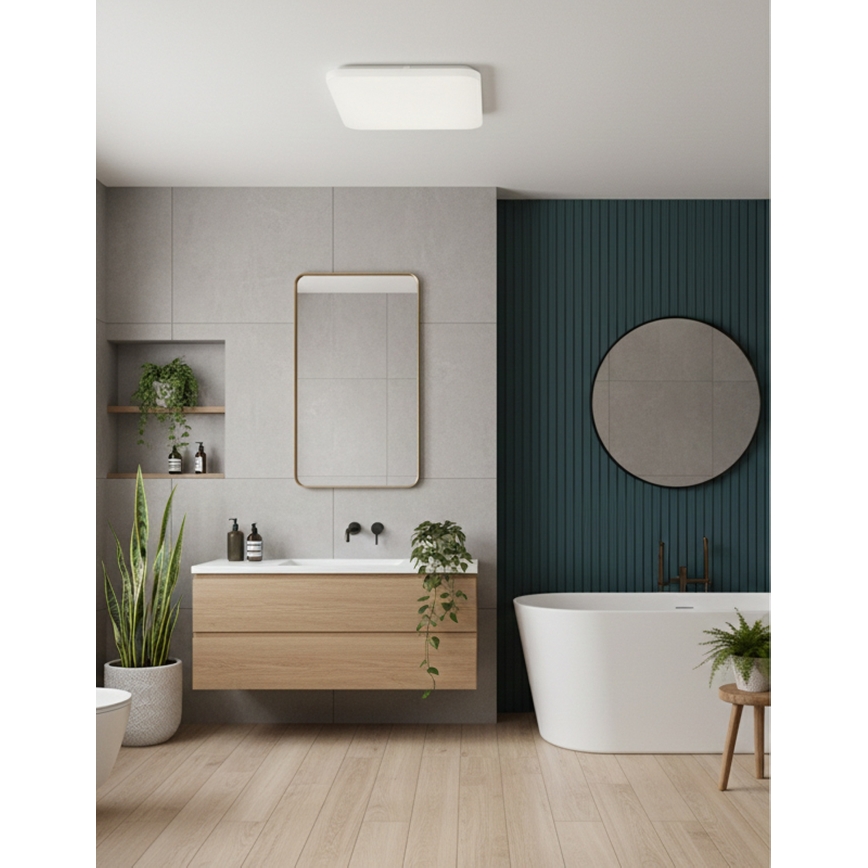 Top Light - LED vonios lubinis šviestuvas DUNAJ LED/32W/230V 3000/4000/6500K IP44 38x38 cm baltas