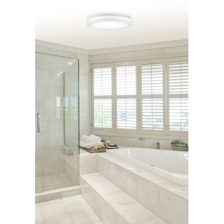Top Light - LED vonios šviestuvas COMET LED/15W/230V 3000/4000/6500K IP54 diametras 20 cm balta