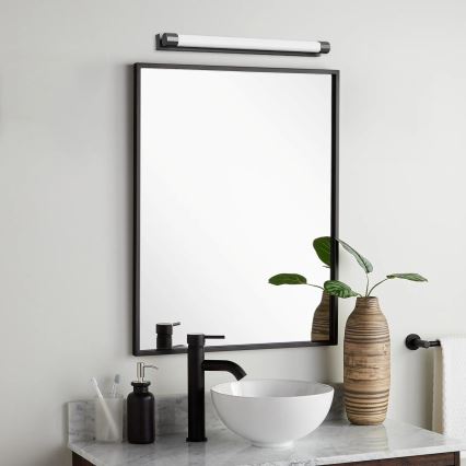 Top Light - LED vonios veidrodžio apšvietimas TURIA LED/8W/230V 3000/4000/6500K IP44 40 cm juoda