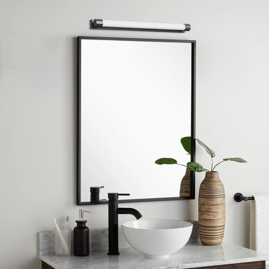 Top Light - LED vonios veidrodžio apšvietimas TURIA LED/8W/230V 3000/4000/6500K IP44 40 cm juoda