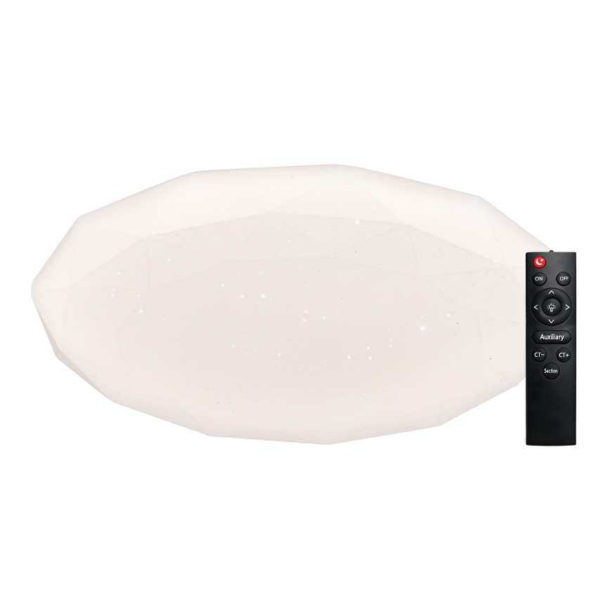 Top Light - LED dimeriuojamas vonios kambario lubinis šviestuvas SPARKLE LED/60W/230V 3000-6500K IP44 Ø 49 cm balta + nuotolinis pultelis