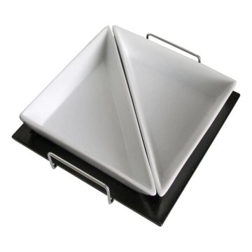 TORO dubenėlių rinkinys su padėklu, 2 vnt., keramika/medis