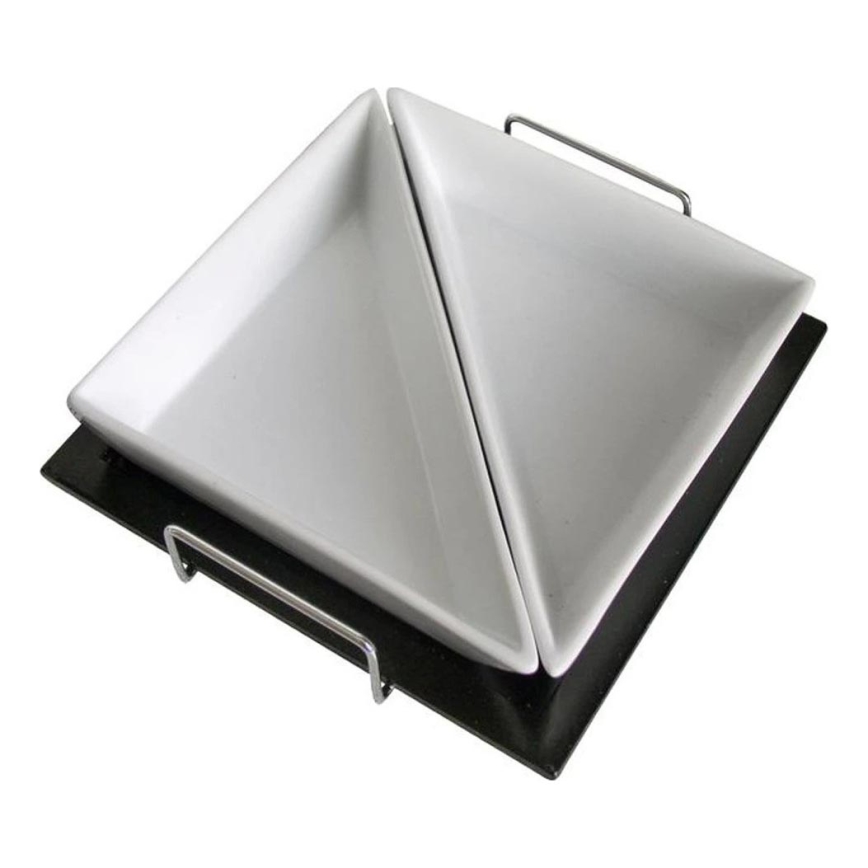 TORO dubenėlių rinkinys su padėklu, 2 vnt., keramika/medis