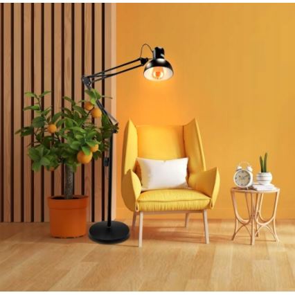 Toršeras 1xE27/40W/230V juodas