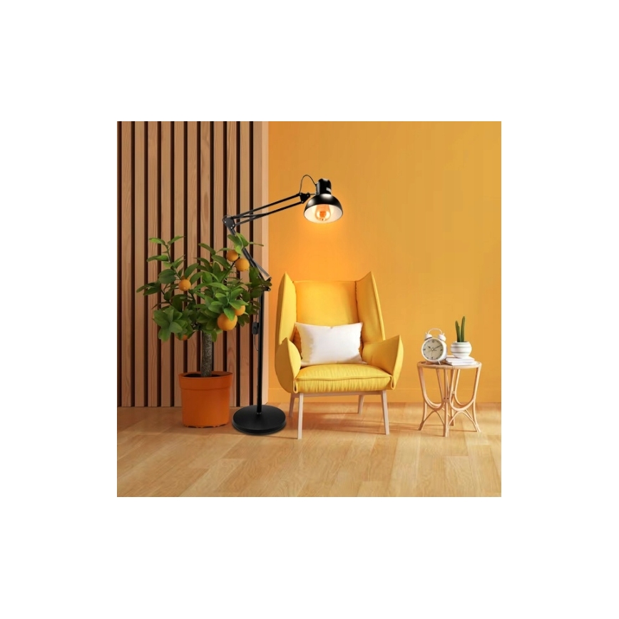 Toršeras 1xE27/40W/230V juodas