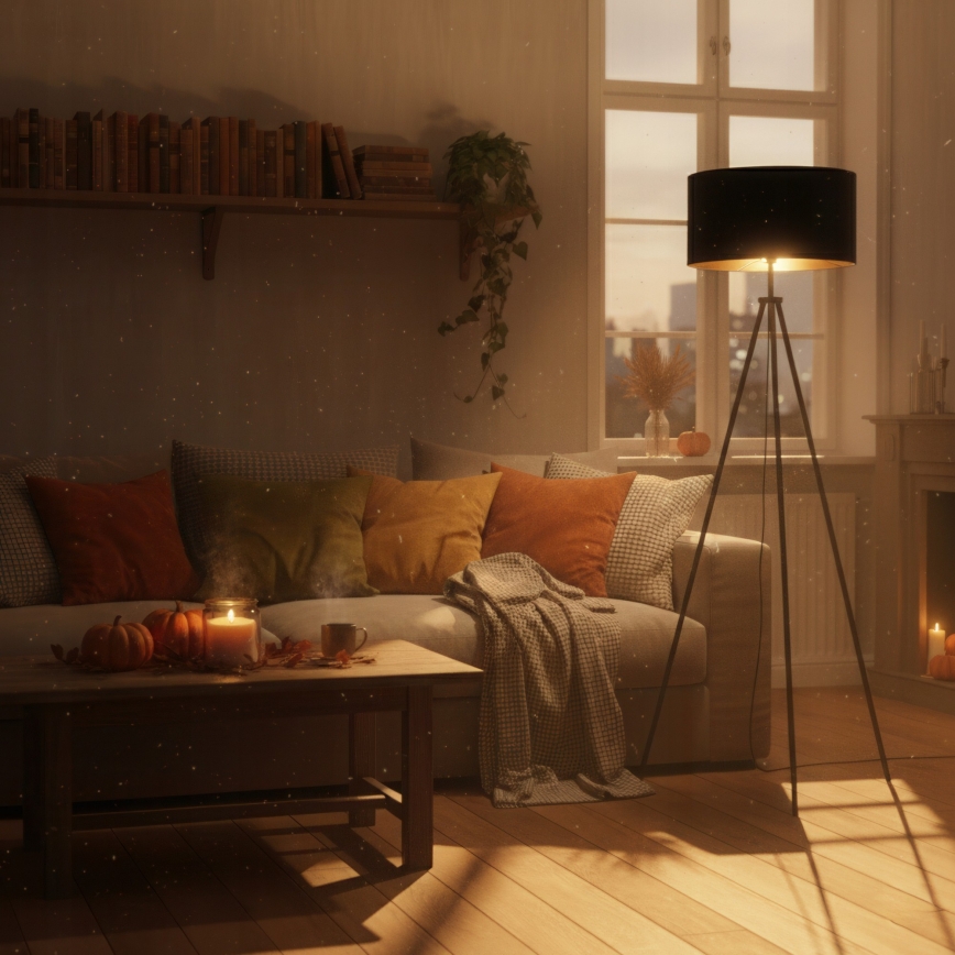 Toršeras 1xE27/40W/230V, juodas