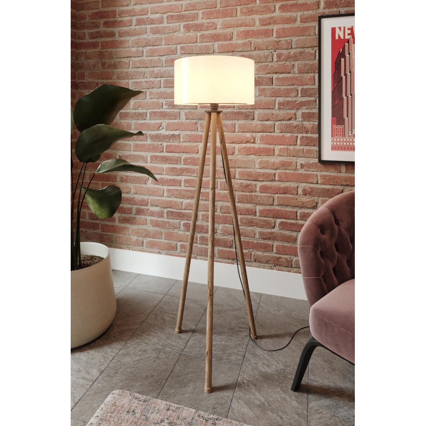 Toršeras 1xE27/40W/230V smėlio spalva/balta