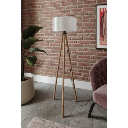 Toršeras 1xE27/40W/230V smėlio spalva/balta