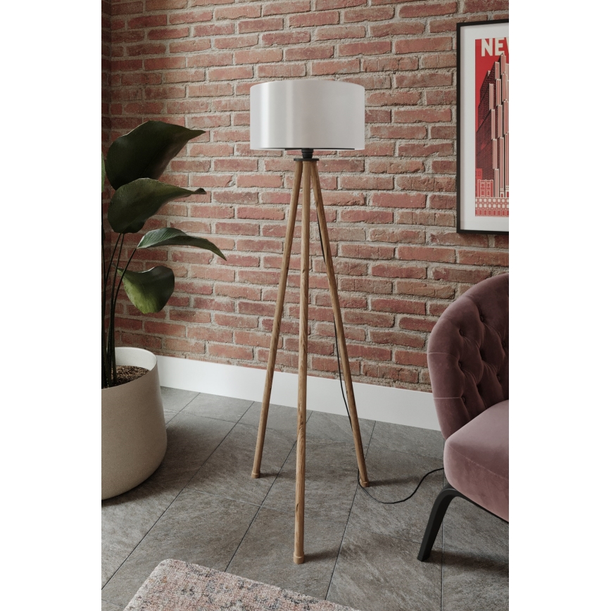 Toršeras 1xE27/40W/230V smėlio spalva/balta