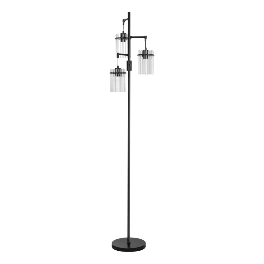 Toršeras 3xE27/60W/230V juoda/permatoma