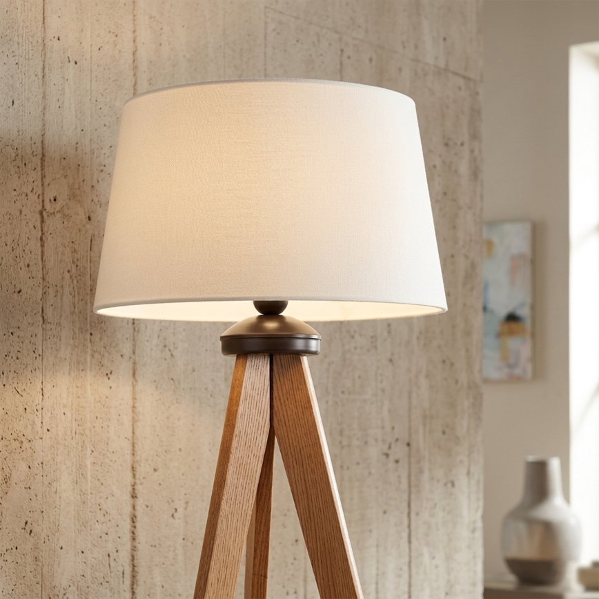 Toršeras AIDA 1xE27/15W/230V ąžuolas/kreminė