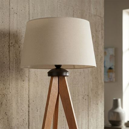 Toršeras AIDA 1xE27/15W/230V ąžuolas/kreminė