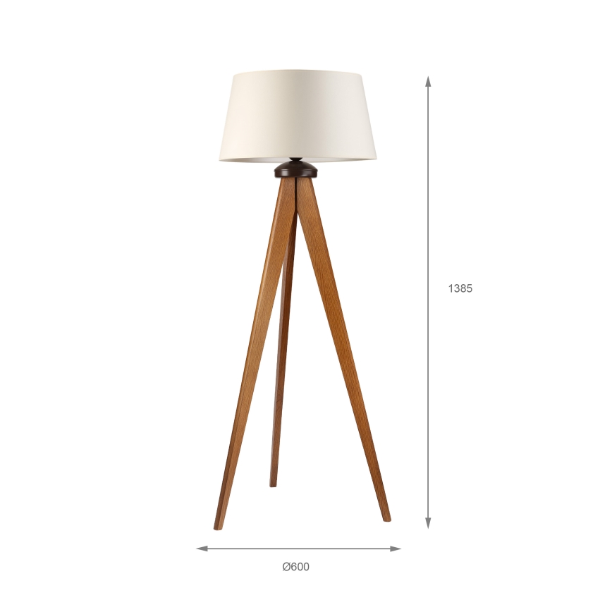 Toršeras AIDA 1xE27/15W/230V ąžuolas/kreminė