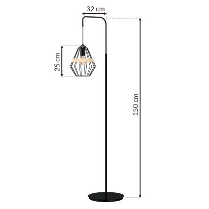 Toršeras CLIF 1xE27/60W/230V