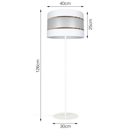 Toršeras CORAL 1xE27/60W/230V balta