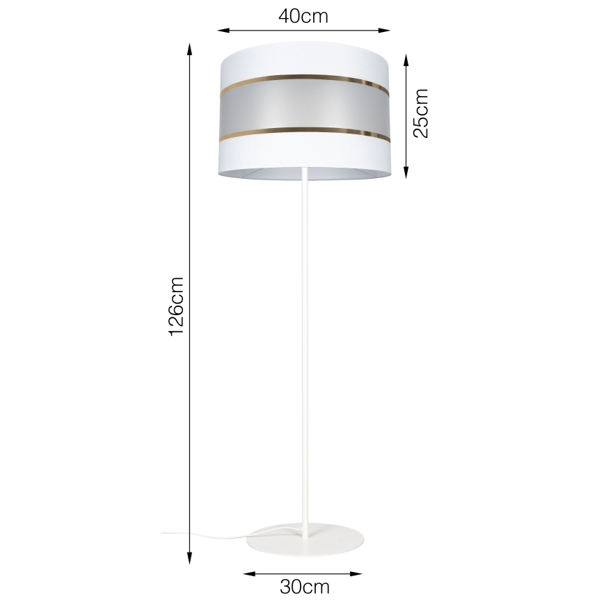 Toršeras CORAL 1xE27/60W/230V balta