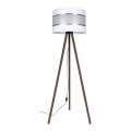 Toršeras CORAL 1xE27/60W/230V ruda/balta/matinis chromas