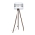 Toršeras CORAL 1xE27/60W/230V ruda/balta/matinis chromas