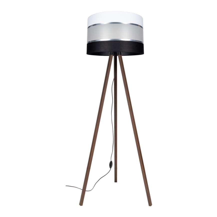 Toršeras CORAL 1xE27/60W/230V ruda/juoda/balta/matinis chromas