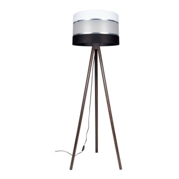 Toršeras CORAL 1xE27/60W/230V ruda/juoda/balta/matinis chromas