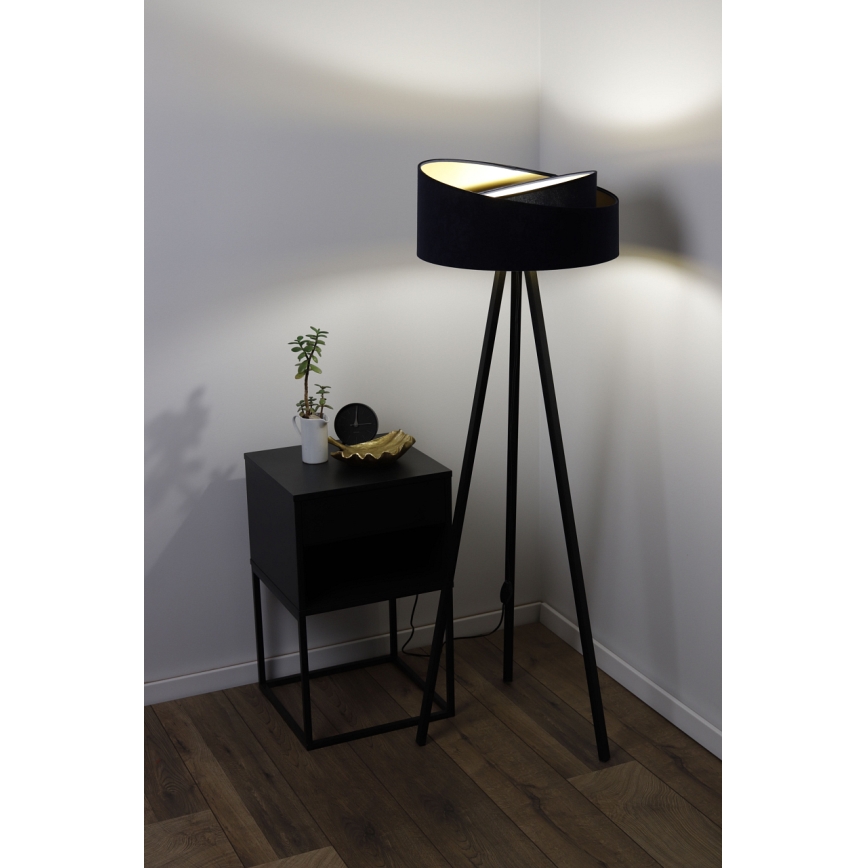 Toršeras GALAXY 1xE27/60W/230V juodas/rudas