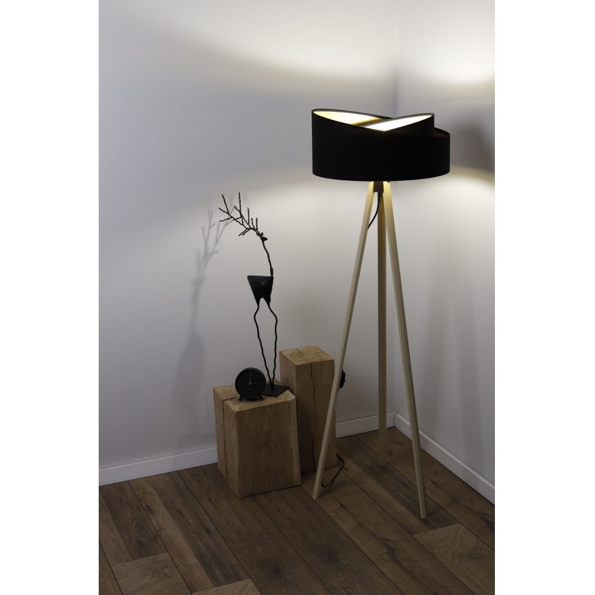 Toršeras GALAXY 1xE27/60W/230V juodos/smėlio spalvos
