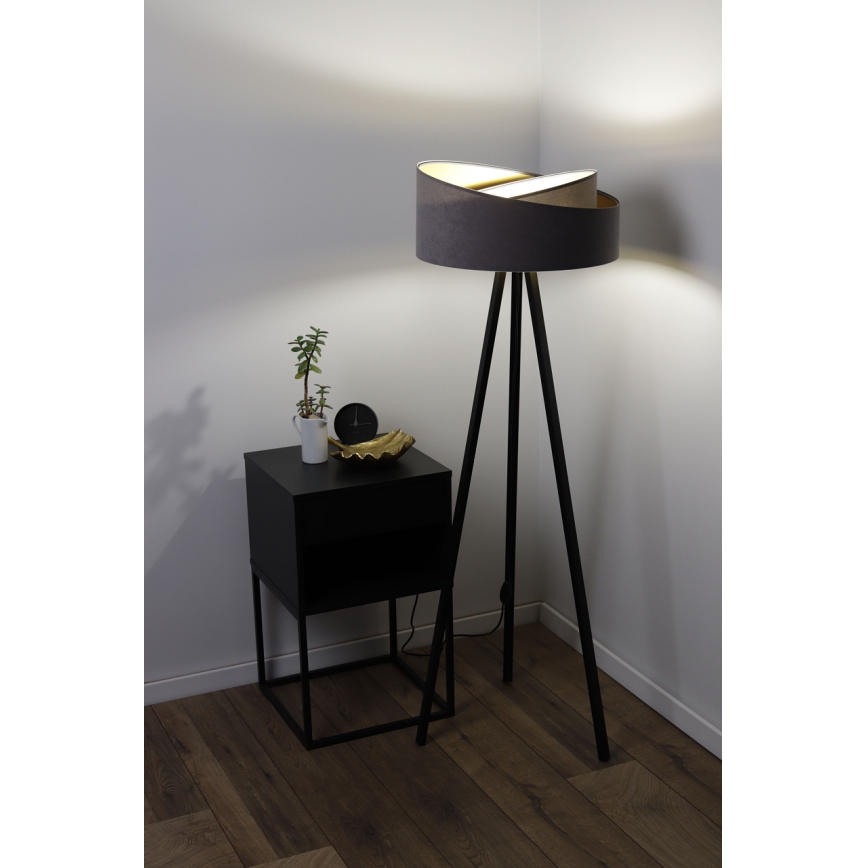 Toršeras GALAXY 1xE27/60W/230V pilkas/juodas