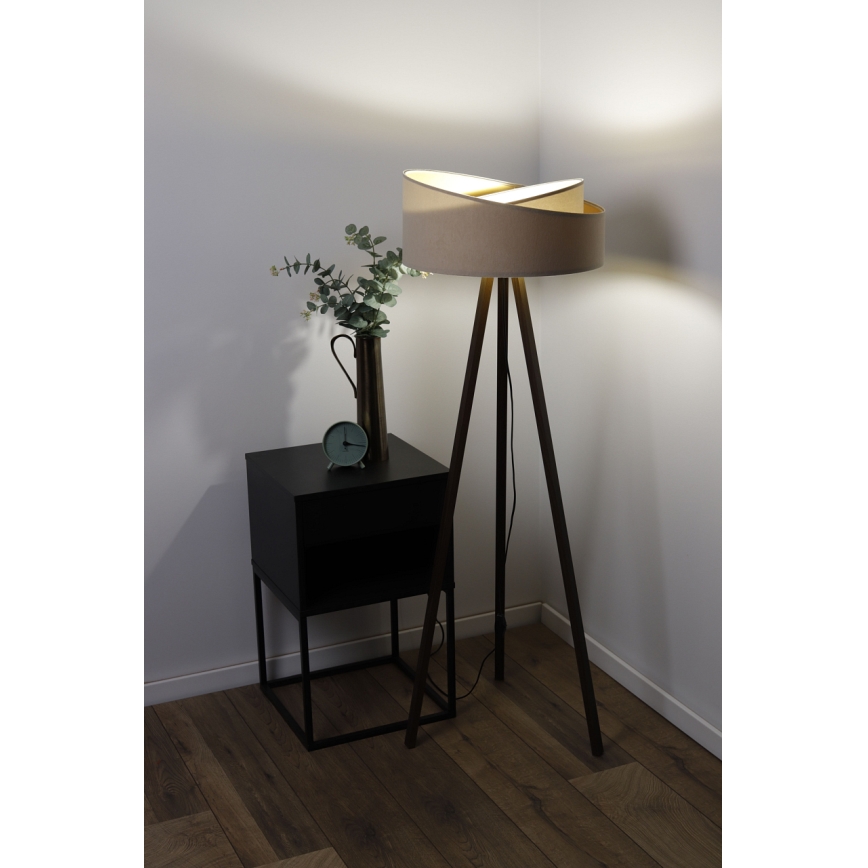Toršeras GALAXY 1xE27/60W/230V smėlio spalvos/rudas
