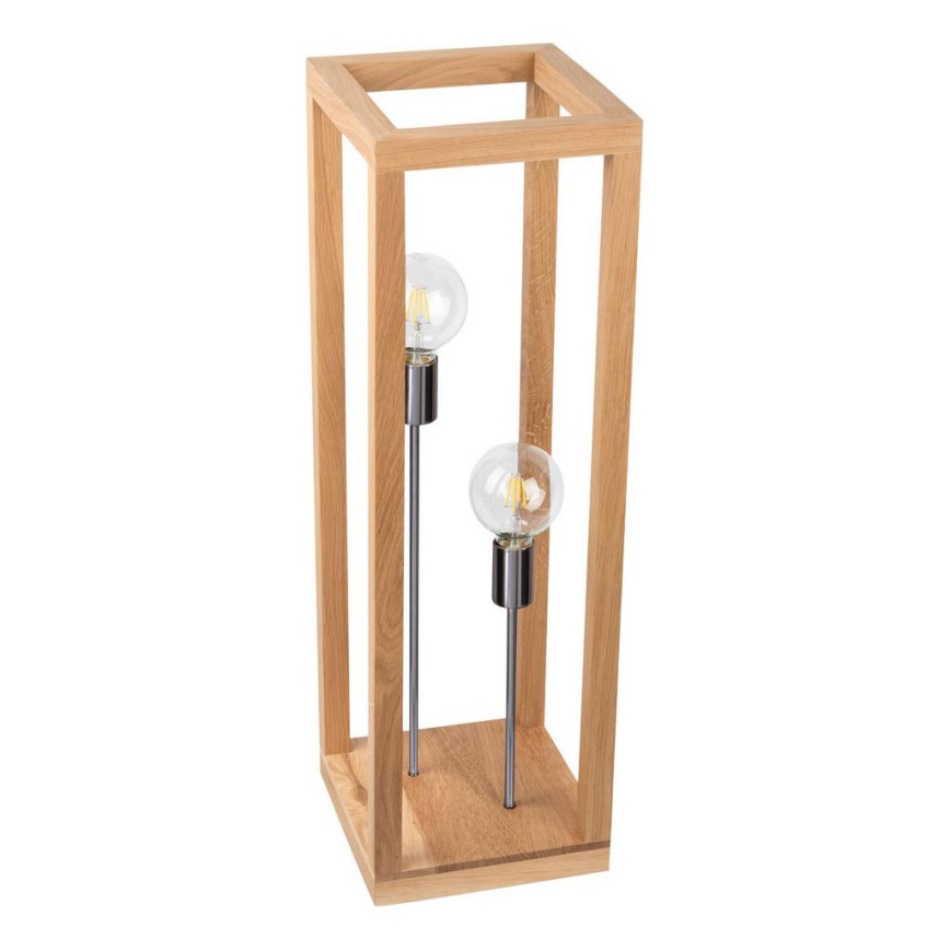 Toršeras KAGO 2xE27/60W/230V matinio ąžuolo