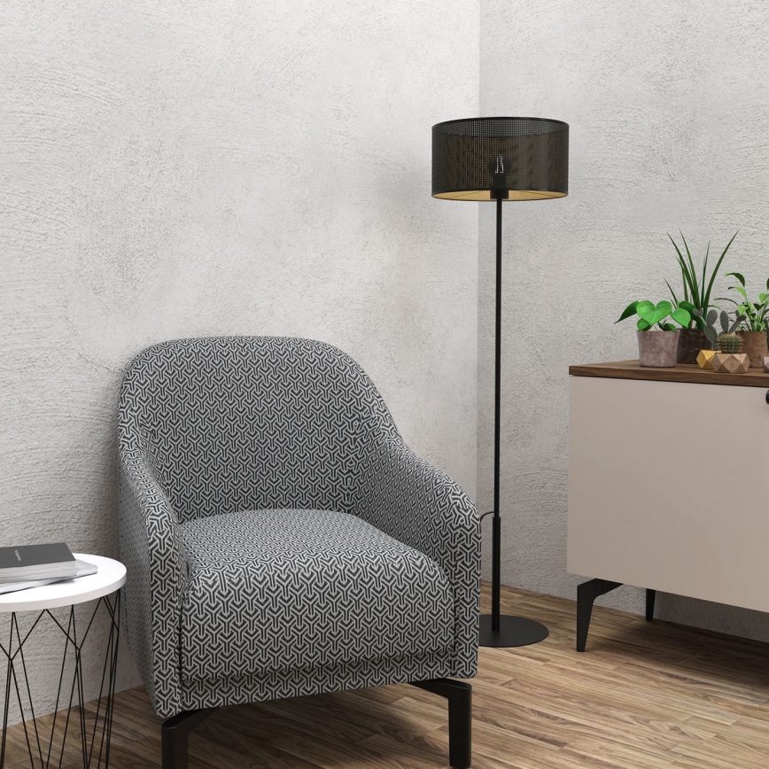 Toršeras LOFT SHADE 1xE27/60W/230V juodas/aukso