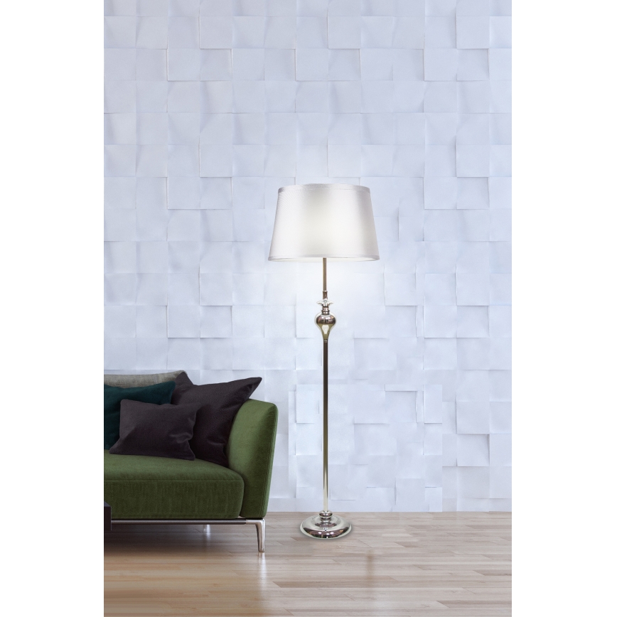 Toršeras PRIMA 1xE27/60W/230V sidabras/blizgantis chromas