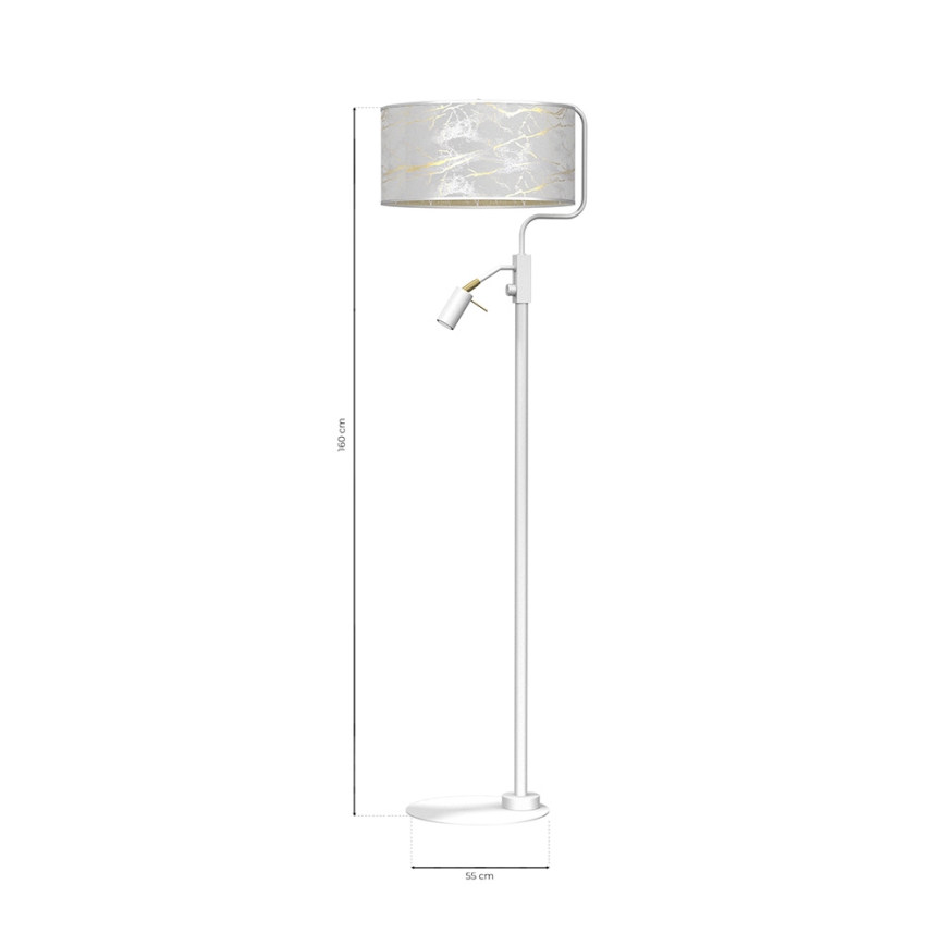 Toršeras SENSO 1xE27/40W/230V + 1xGU10/7W baltas
