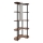 Toršeras su lentynomis 1xE27/40W/230V 150 cm juoda/ruda