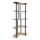 Toršeras su lentynomis 1xE27/40W/230V 150 cm juoda/smėlio spalva