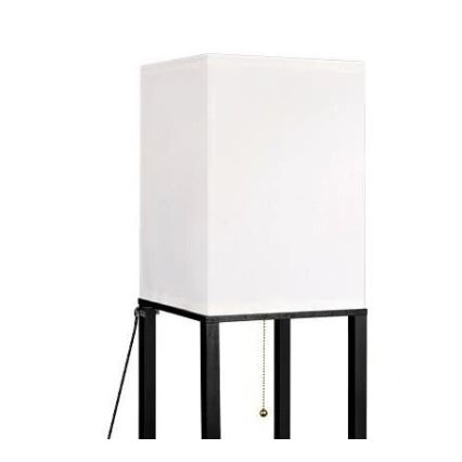 Toršeras su lentynomis 1xE27/60W/230V juoda/balta