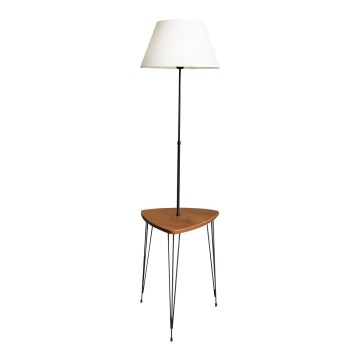 Toršeras su stalu 1xE27/40W/230V juoda/ruda