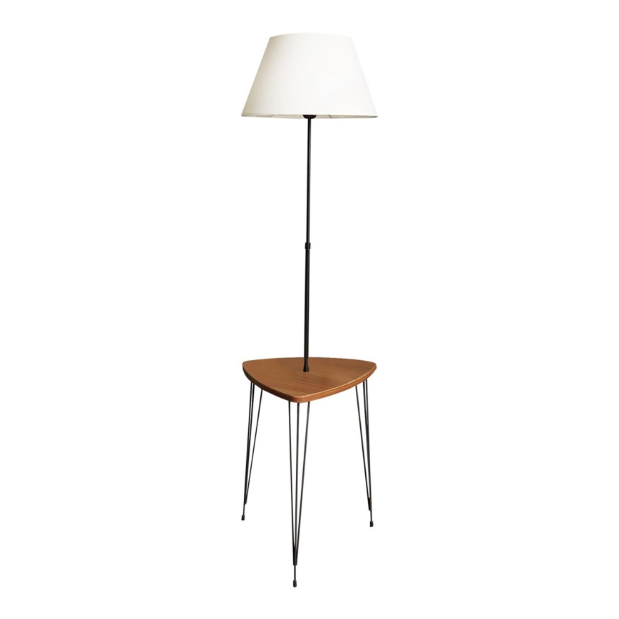 Toršeras su stalu 1xE27/40W/230V juoda/ruda