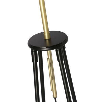 Toršeras TEGOLA 1xE27/60W/230V juodas/auksinis
