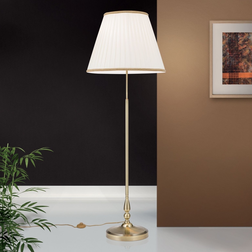 Toršeras TONIA 2xE27/60W/230V 154 cm balta/bronza