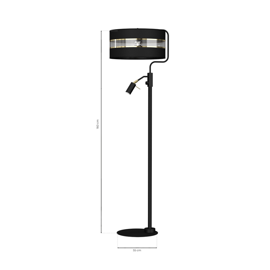 Toršeras ULTIMO 1xE27/40W/230V + 1xGU10/MR11/7W juodas