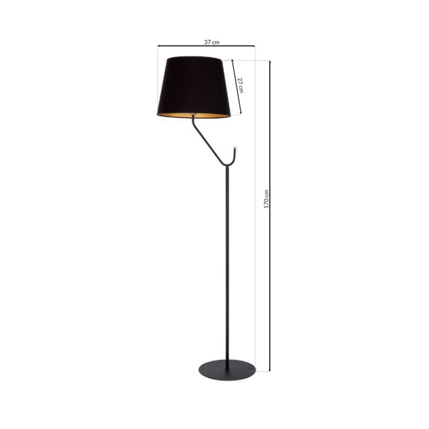 Toršeras VICTORIA 1xE27/60W/230V juoda
