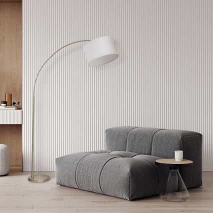 Toršeras ZENITH 1xE27/15W/230V matinis chromas/balta