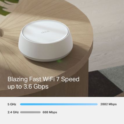 TP-Link - 3 vnt. Wi‑Fi 7 mesh sistema visam namui Deco BE22