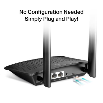 TP-Link - 300 Mbps belaidis N 4G LTE maršrutizatorius TL-MR100 Wi-Fi