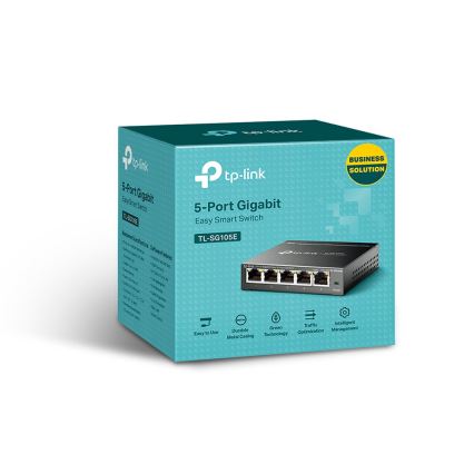 TP-Link - 5 prievadų gigabitinis Easy Smart jungiklis