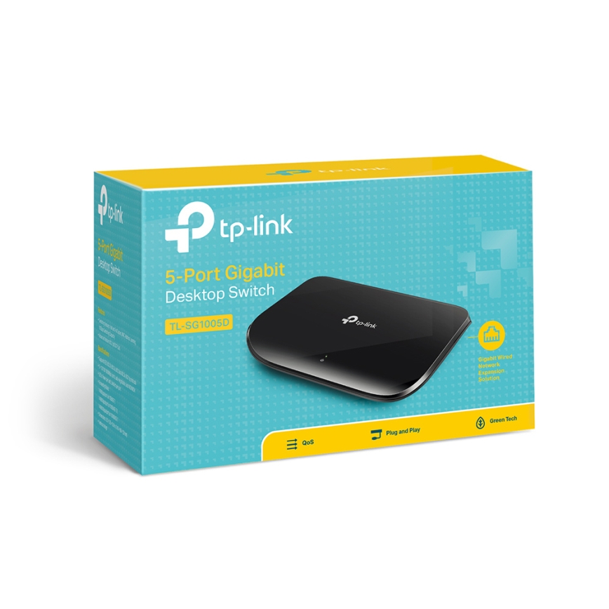 TP-Link - 5 prievadų gigabitinis stalinis komutatorius