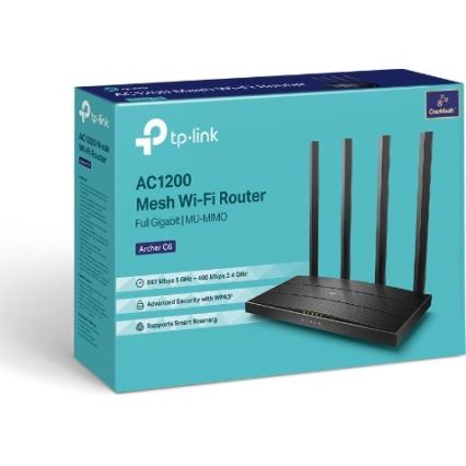 TP-Link - Belaidis gigabitinis MU-MIMO maršrutizatorius Archer C6 V3.2 Wi-Fi