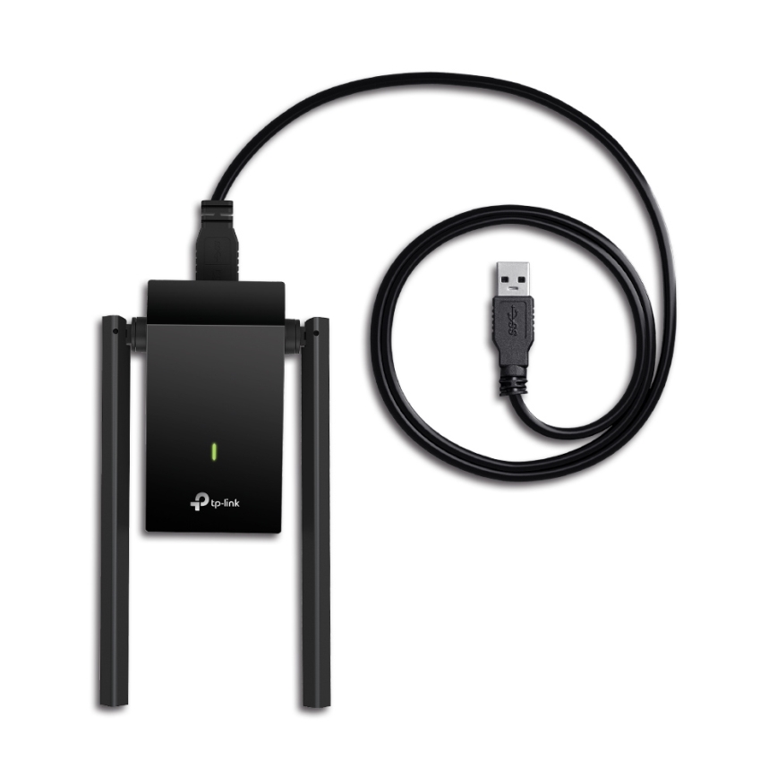 TP-Link - Belaidis USB tinklo adapteris su aukšto stiprinimo antenomis Archer T4U Plus Wi-Fi
